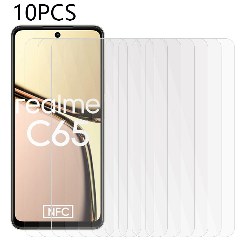 10PCS For Realme C65 4G Ultra Clear Film Tempered Glass 2.5D 0.3mm Screen Protector 10PCS For Realme C65 4G Ultra Clear Film Tempered Glass 2.5D 0.3mm Screen Protector